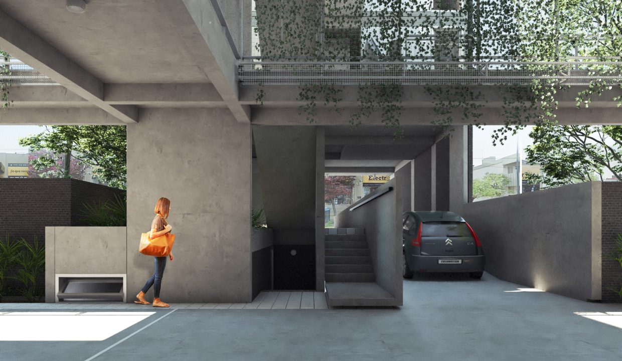 Cocheras PB hacia ingreso San Martin